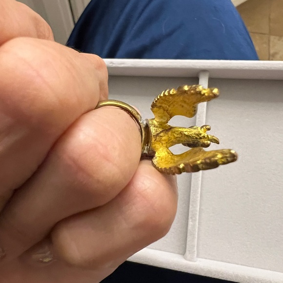 Vintage Pegasus Ring handmade  w repurposed recycled coins. One of a kind - - Picture 6 of 14